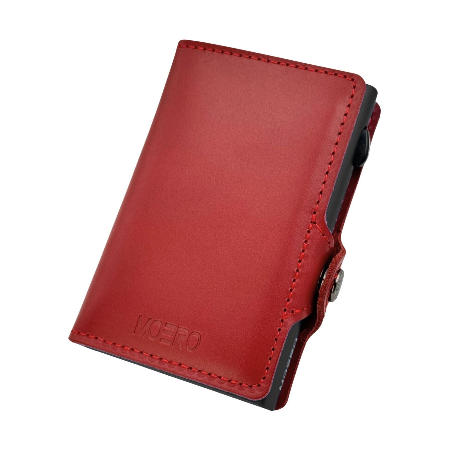 Moero Linea Classic Zip Prestige portafoglio rosso 4.0 RFID