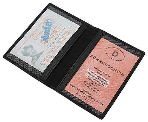 myledershop Karten- und Ausweisetuis porta documenti Vitello Nero