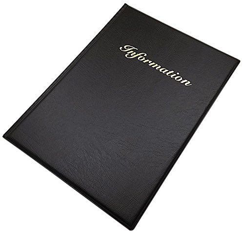 myledershop Ausweismappen Information Mappe DIN A4 12 scomparti nero