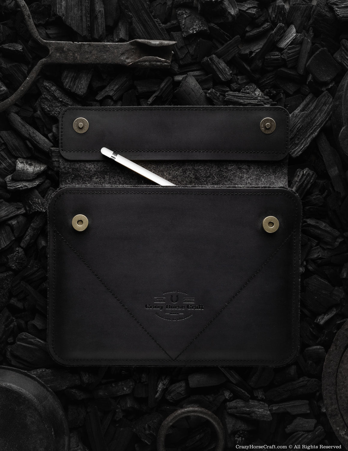 Crazy Horse Craft iPad and Kindle Cases custodia iPad Pro/Air Carbon Black
