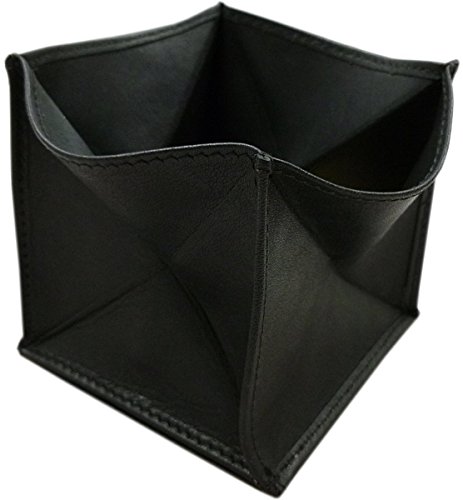 myledershop Münzbörsen portamonete marocchino nero in vacchetta