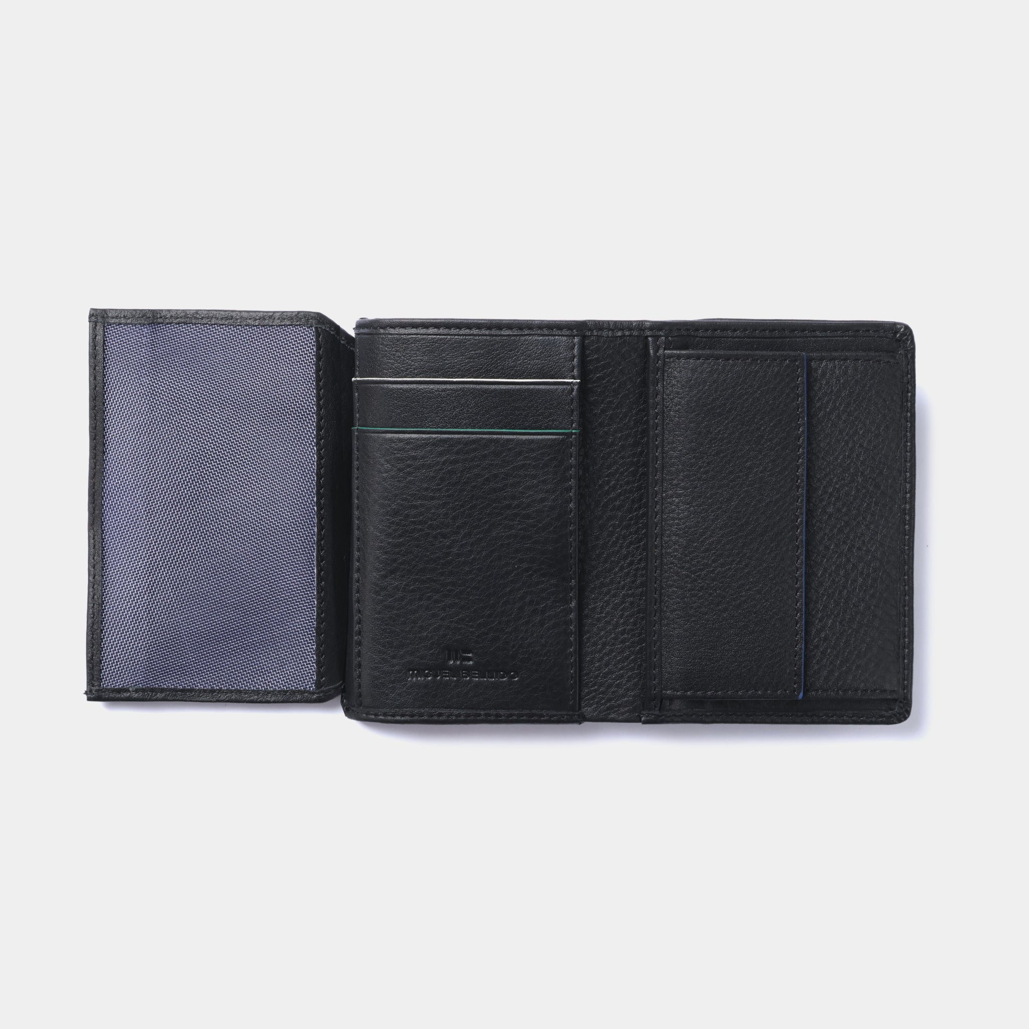 Miguel Bellido Carteras Granada portafoglio con portamonete nero RFID