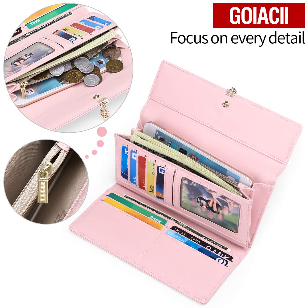 GOIACII WOMEN'S LARGE WALLET portafoglio donna grande RFID