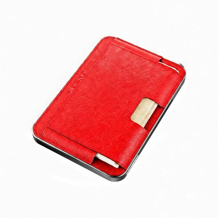 Moero Linea M2 M2 Pro Saffiano Red portafoglio MagSafe antigraffio