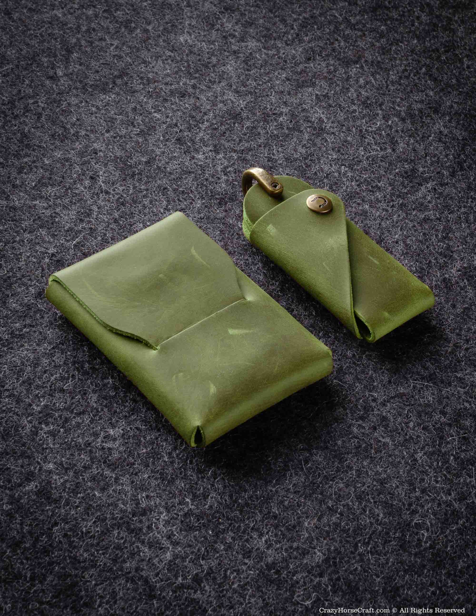 Crazy Horse Craft Wallets & Card Holders set portacarte slim e portachiavi