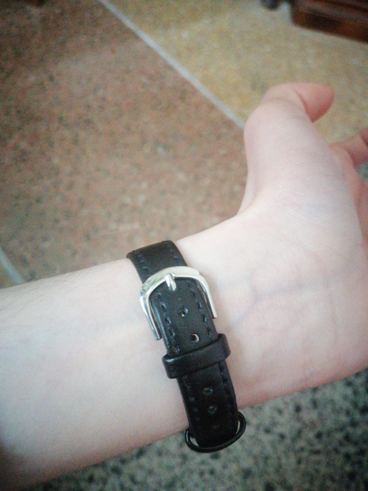 myledershop Uhrenarmbänder cinturino orologio 14 mm nero pelle