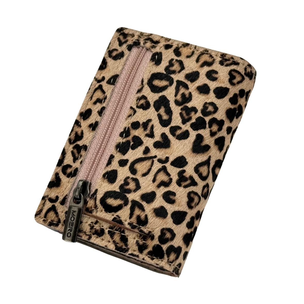 Moero Linea PRO PRO Zip Maculato portafoglio animalier con portamonete zip