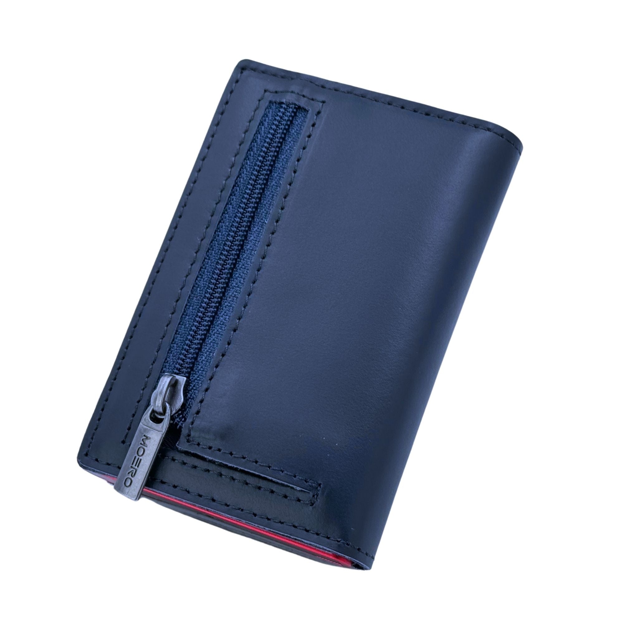 Moero Linea PRO PRO Zip portafoglio Blue 4.0 RFID