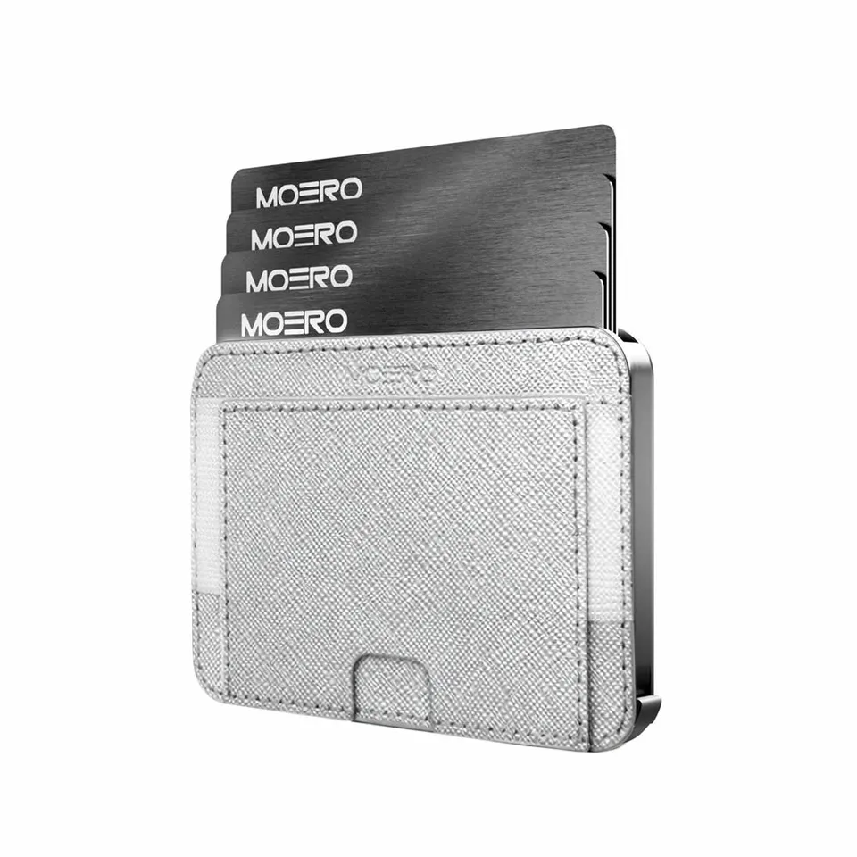 Moero Linea M2 M2 Pro portafoglio nero MagSafe 7 carte antigraffio