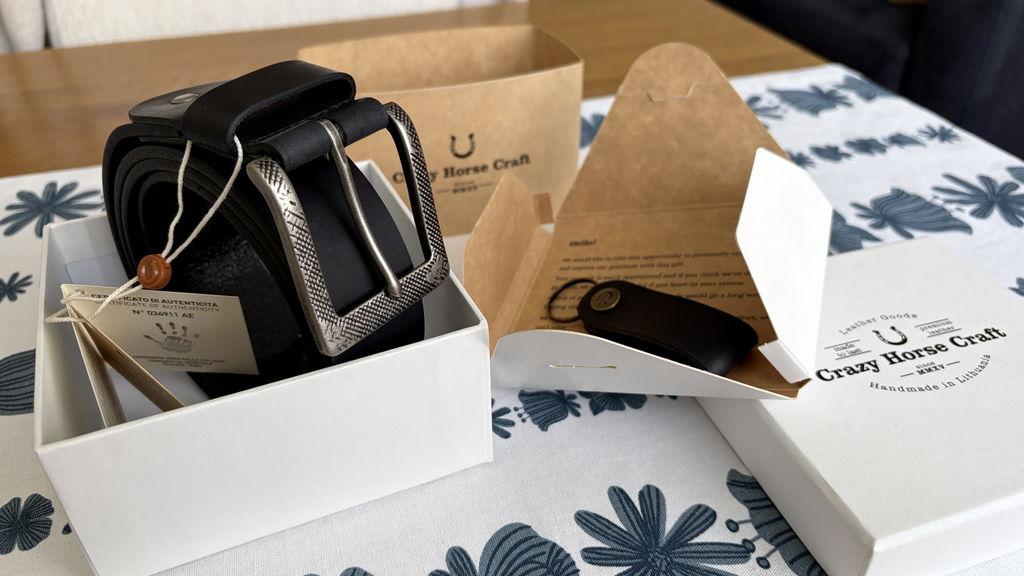 Crazy Horse Craft Belts Vegetable Tanned Leather Belt cintura nera Carbon Black