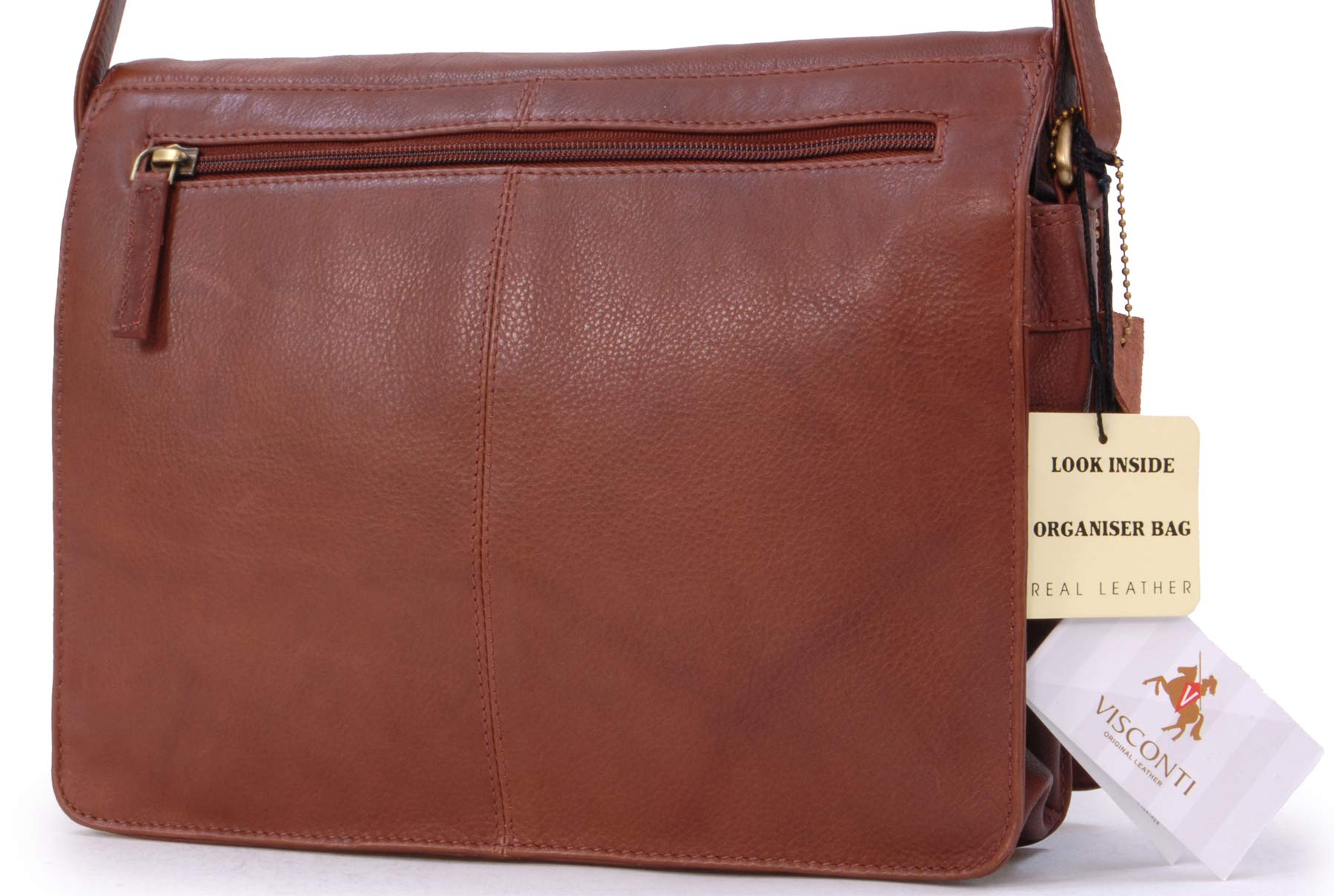 Visconti Atlantic 754 Tess borsa messenger in pelle Marrone
