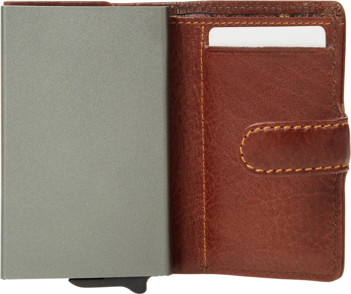 Visconti Slim portafoglio porta carte marrone olio RFID