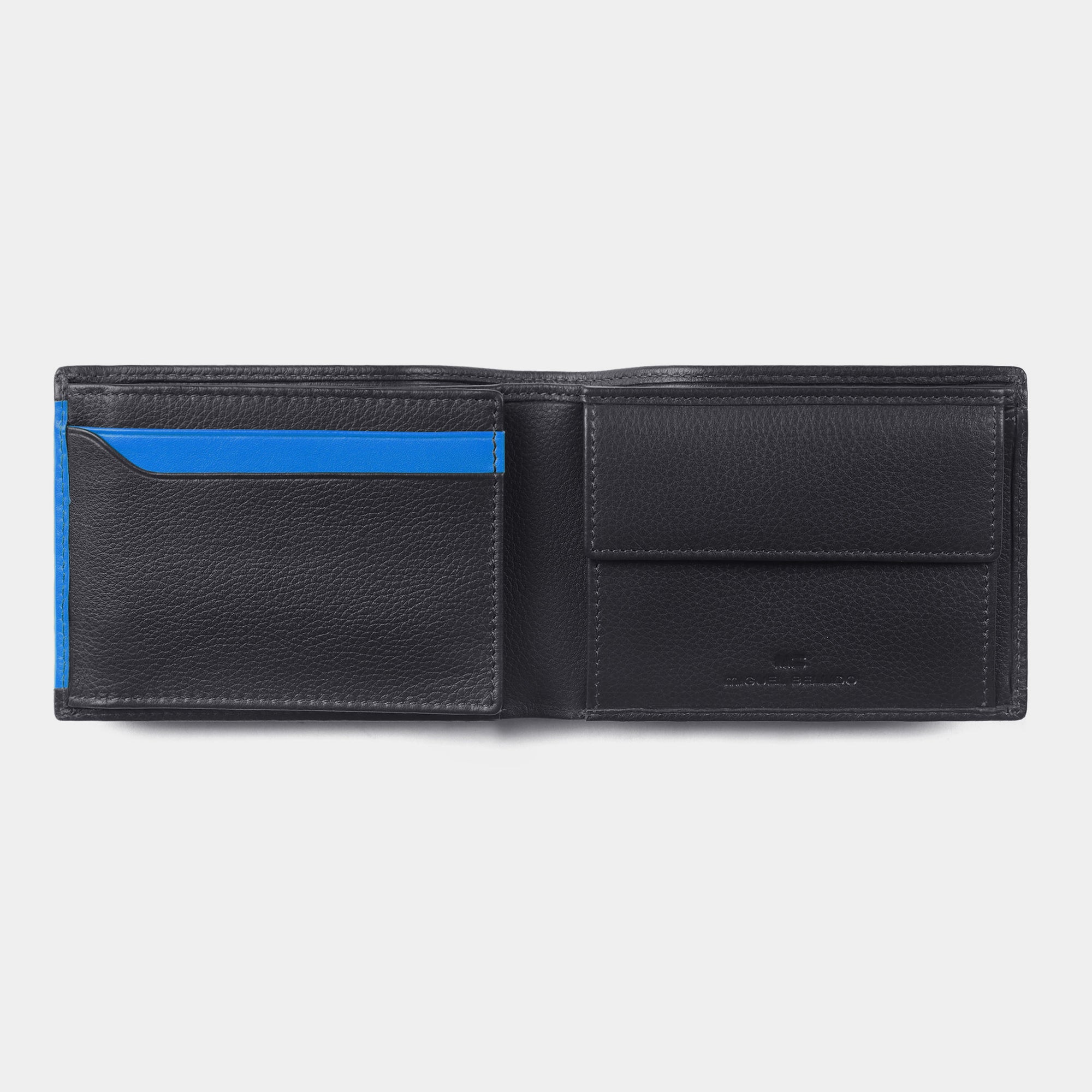 Miguel Bellido Carteras Cartera Turín portafoglio in pelle di vacuno con monete RFID