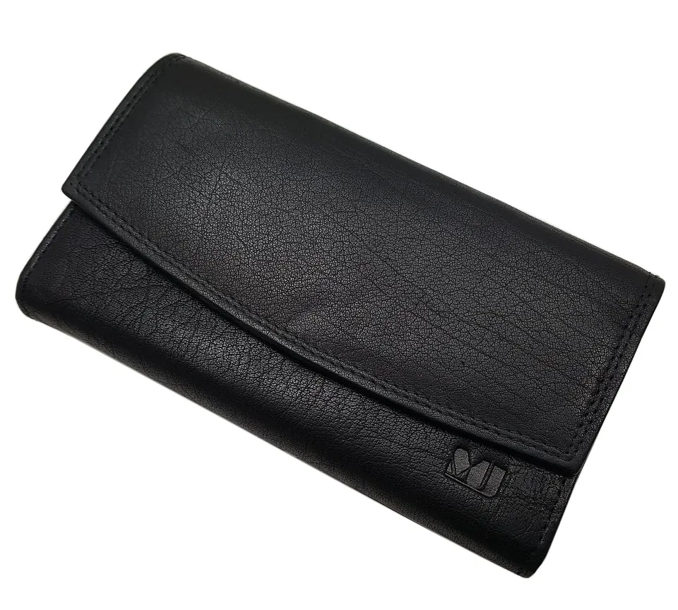 myledershop Kellnerbörsen portafoglio cameriere in pelle di bufalo nero