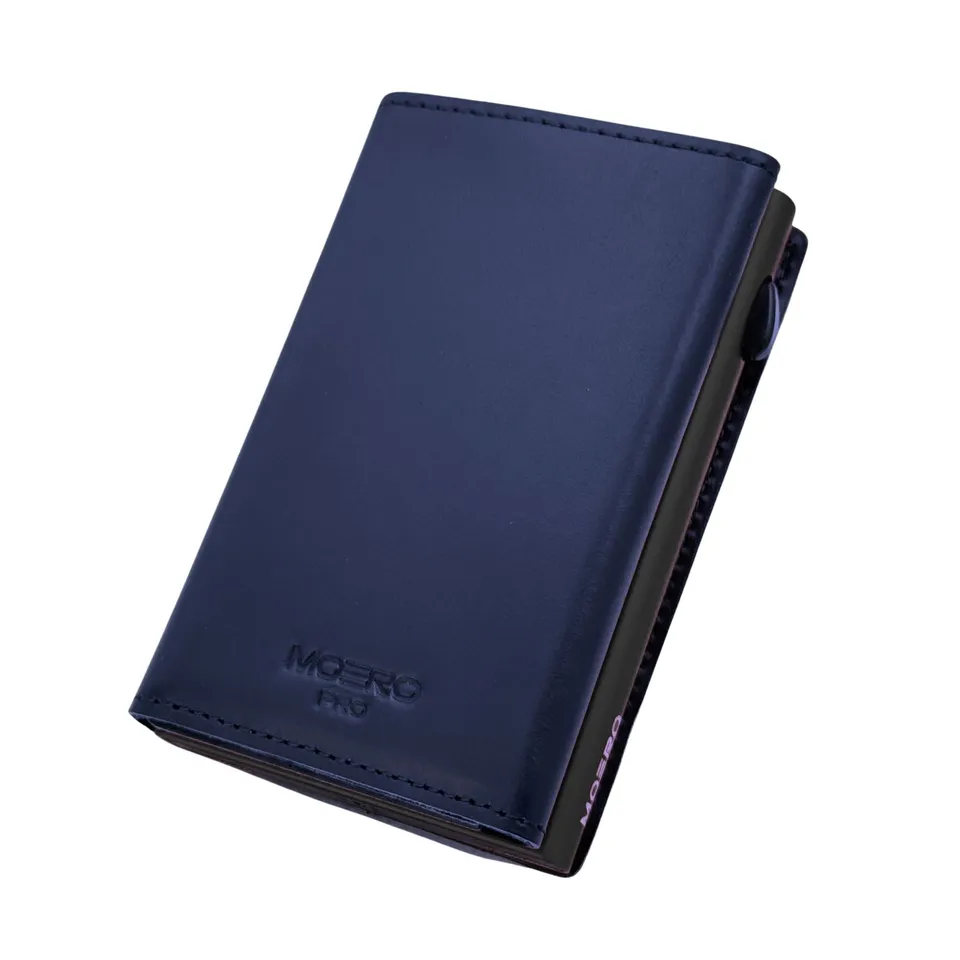 Moero Linea PRO Prestige portafoglio blu 4.0 con RFID