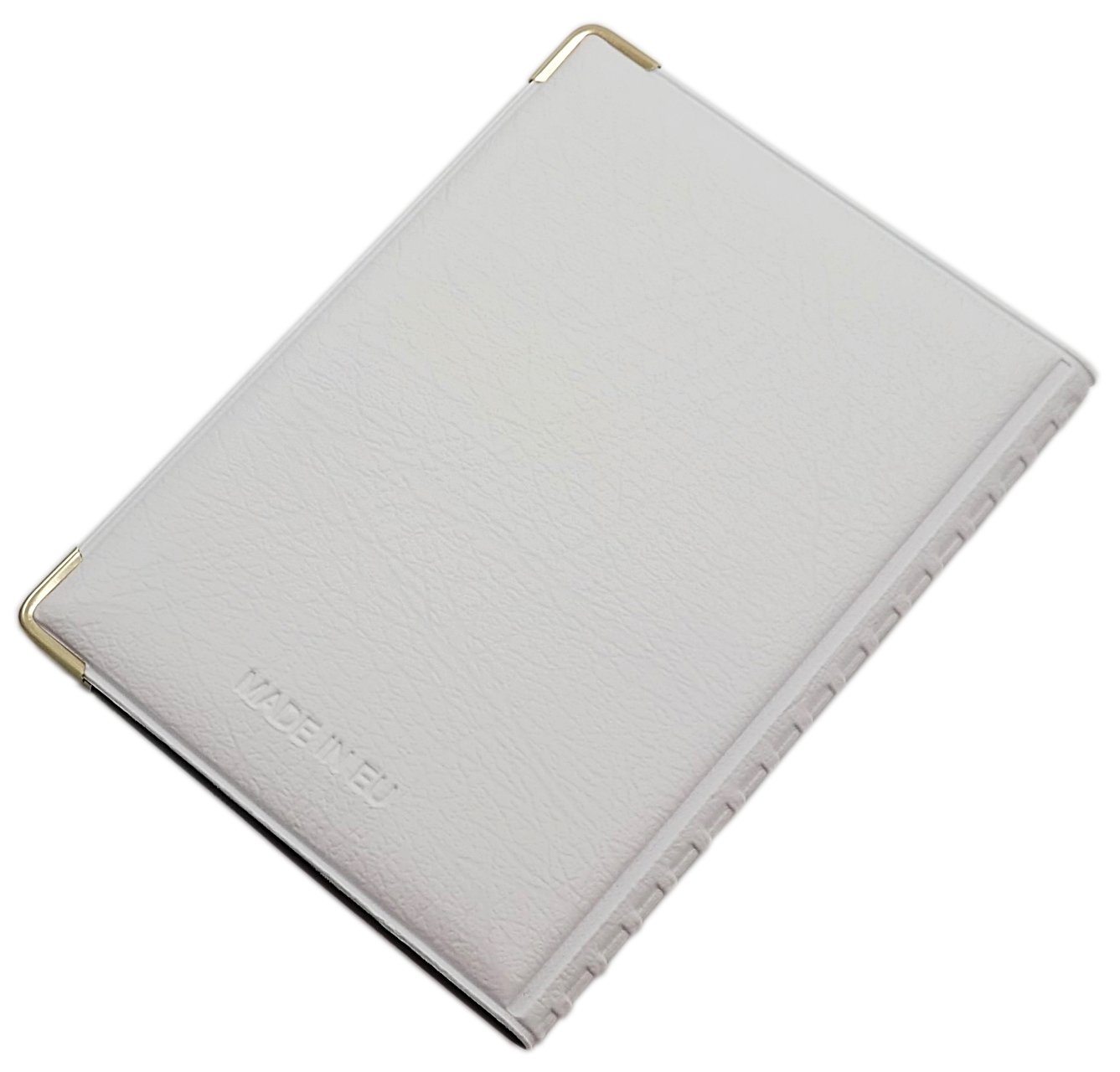myledershop Karten- und Ausweisetuis Porta carte d'identità e carte di credito MJ-Design-Germany Design 4 Bianco