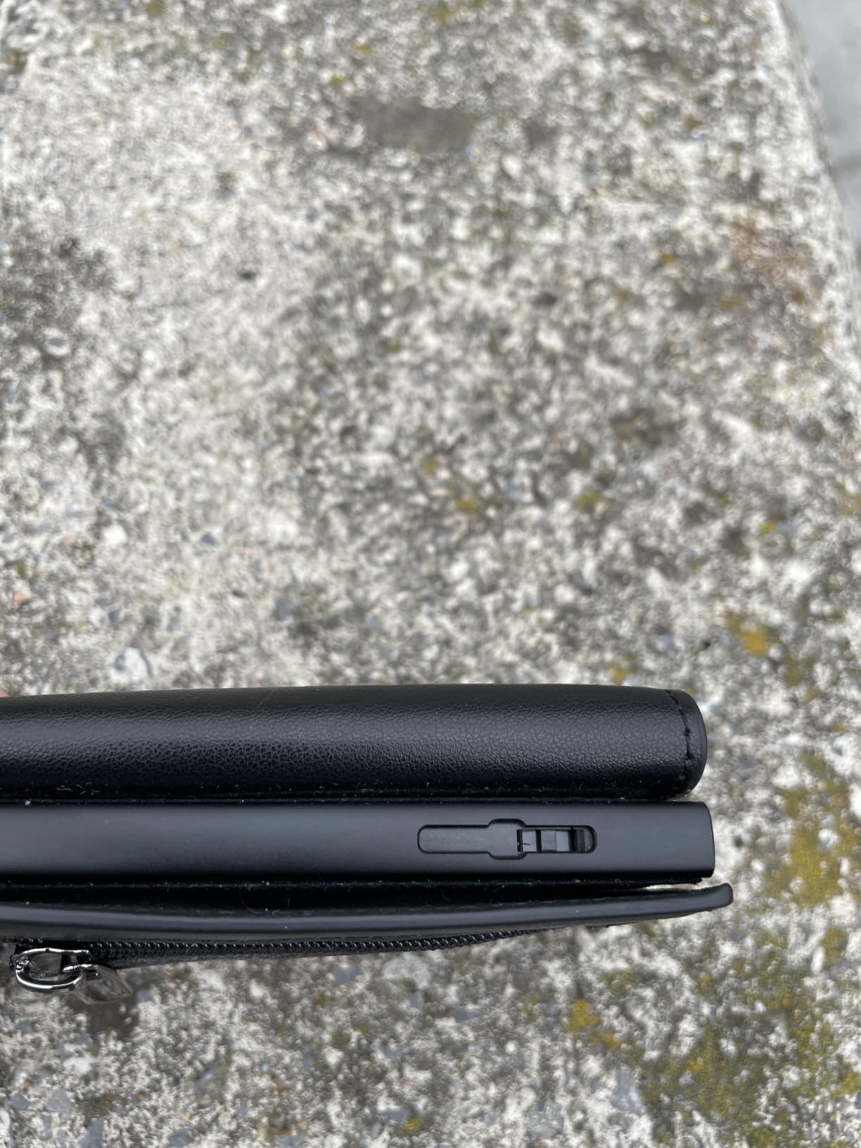 TENBST Card Holder portafoglio slim nero RFID con portamonete
