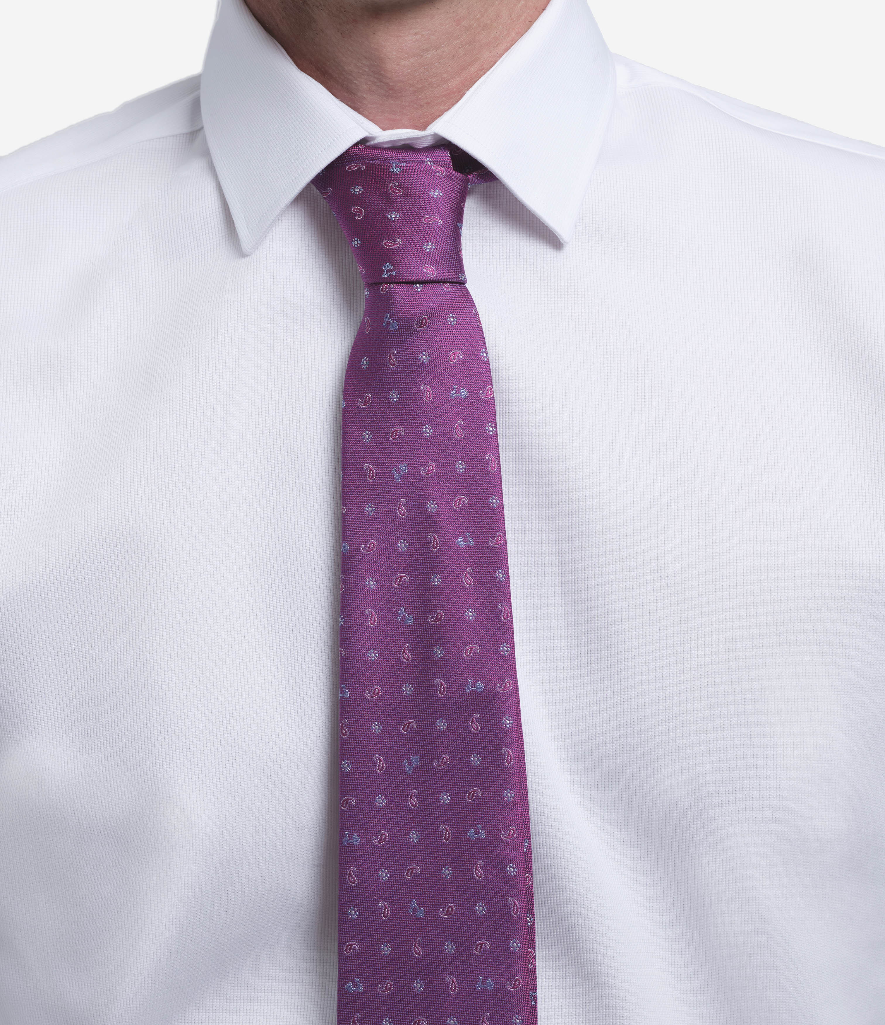 Miguel Bellido Corbatas Corbata de seda natural con micromotivos cravatta Navy