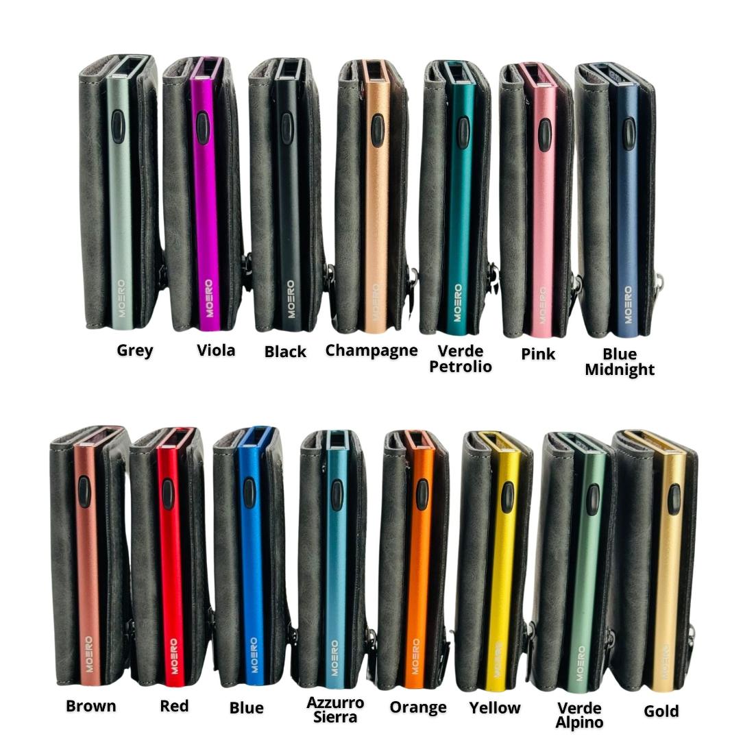 Moero Linea PRO PRO Zip portafoglio Grigio RFID con portamonete