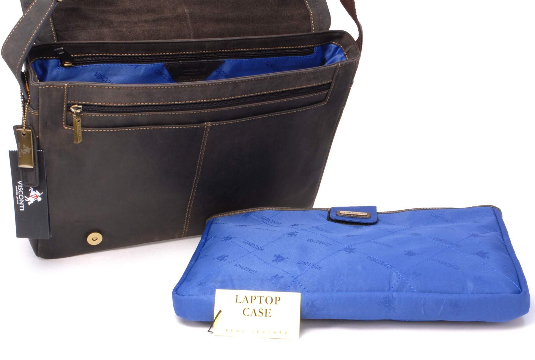 Visconti Hunters Bags 16072 Foster borsa messenger a tracolla in pelle