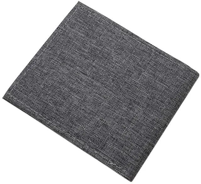 myledershop Herren Geldbörsen portafoglio orizzontale grigio RFID NFC