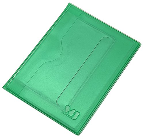 myledershop Karten- und Ausweisetuis porta documenti 10 scomparti verde
