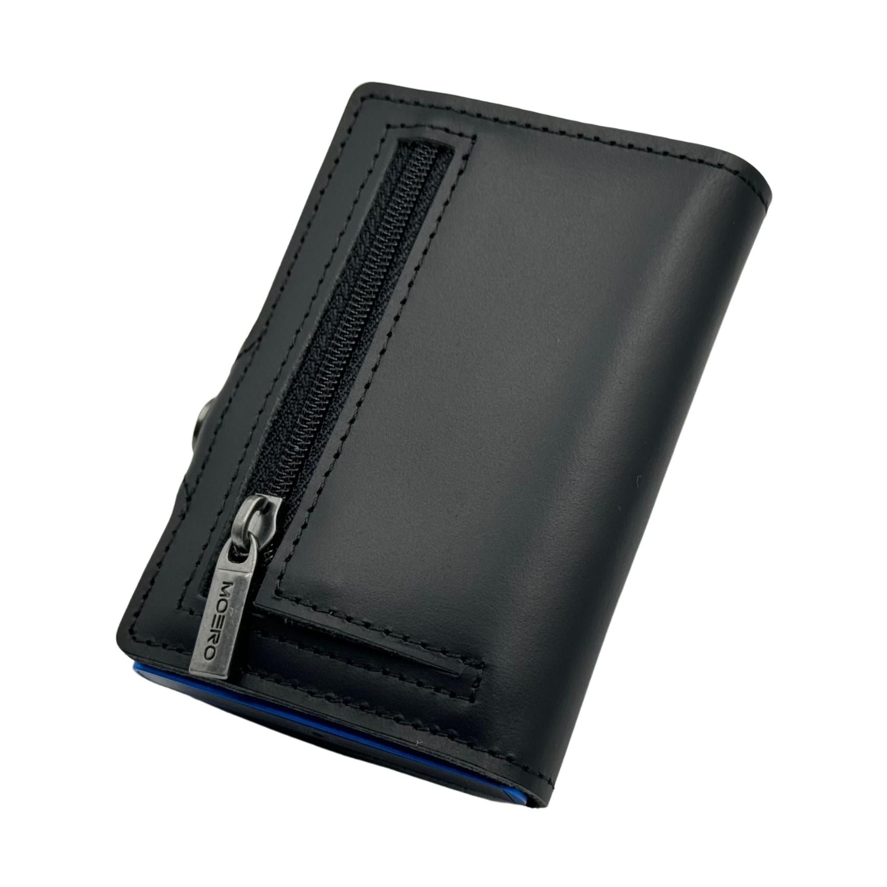 Moero Linea Classic Classic Zip Prestige portafoglio Black 4.0 con zip