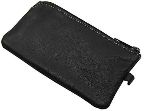 myledershop Schlüsseltaschen portachiavi in pelle di bufalo nero