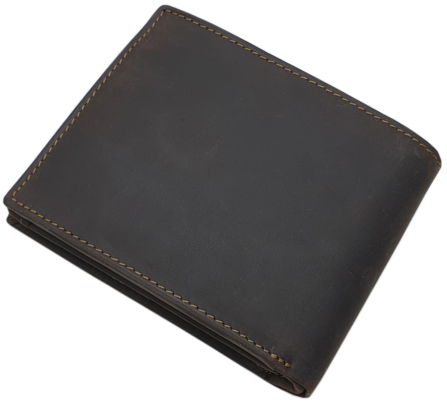 myledershop Herren Geldbörsen Modello 2 portafoglio orizzontale marrone RFID