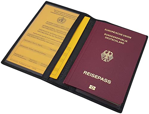 myledershop Impf- und Reisepass Mappen custodia passaporto RFID