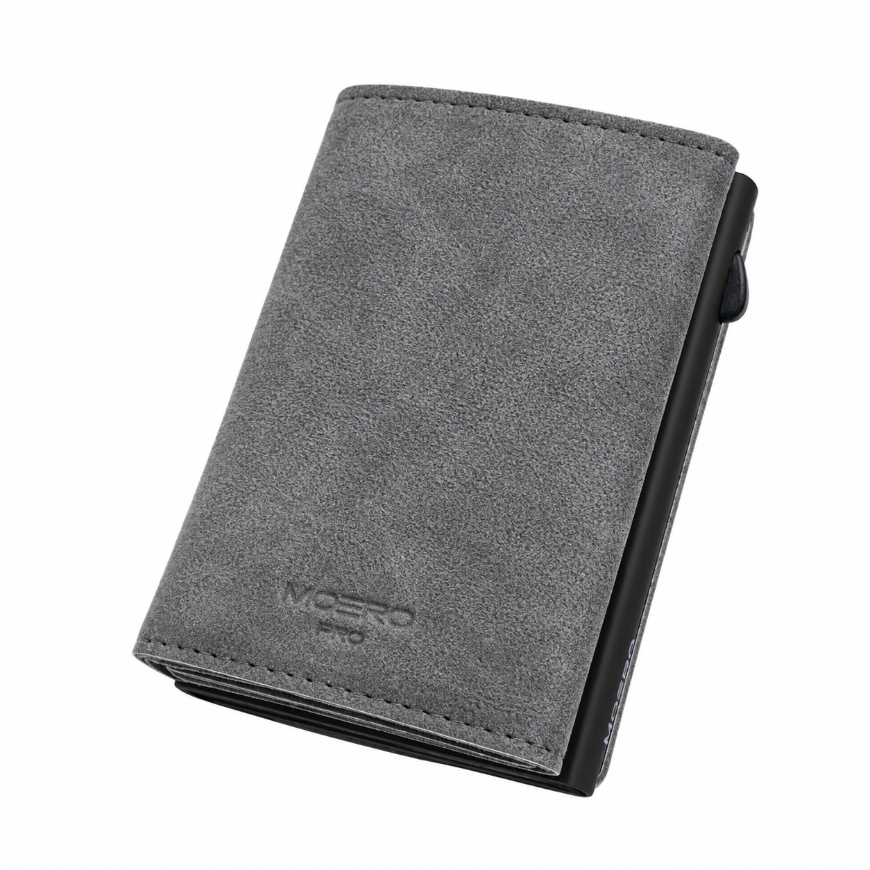 Moero Linea PRO PRO PLUS Zip SUPERIOR portafoglio Grey con portamonete RFID