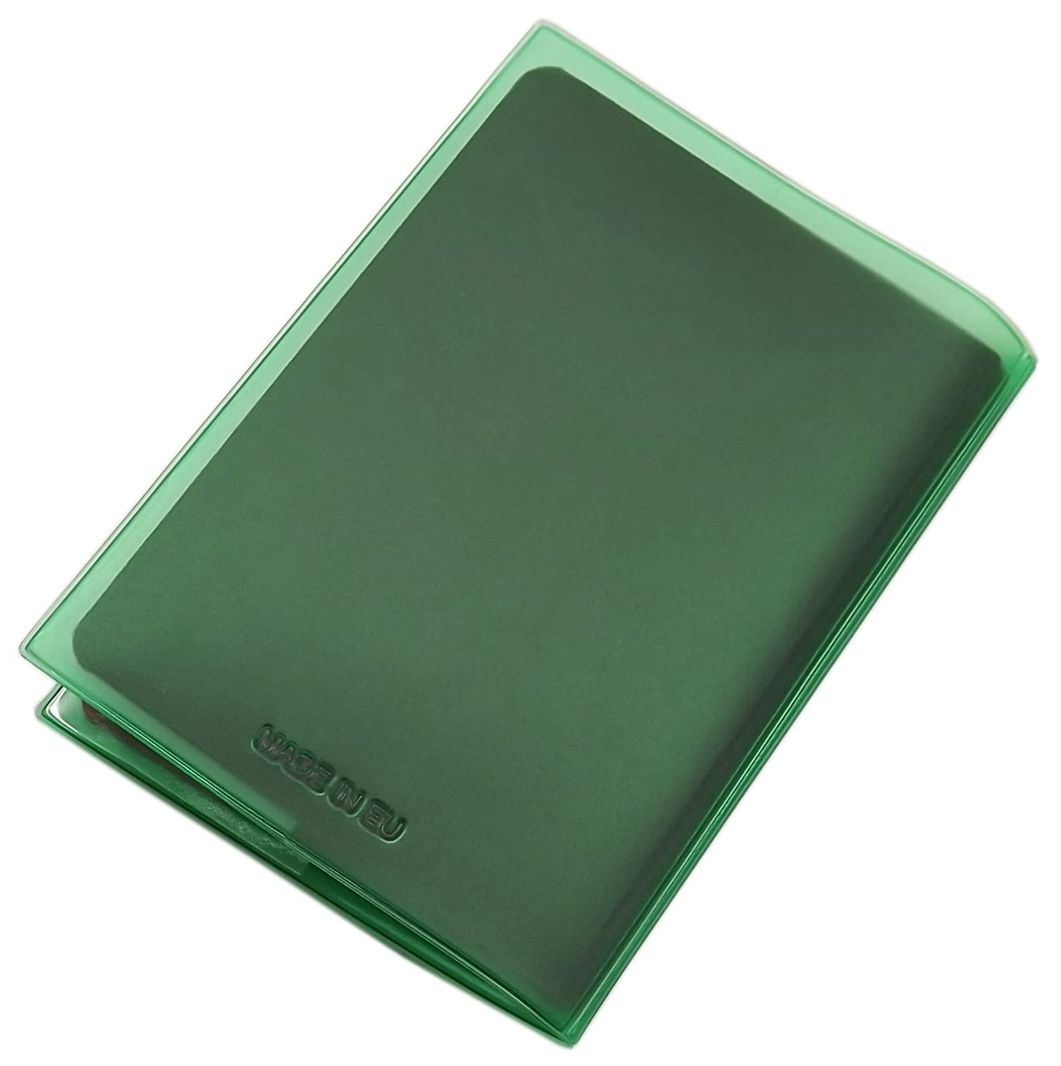 myledershop Impf- und Reisepass Mappen Custodie passaporto Verde 2 scomparti