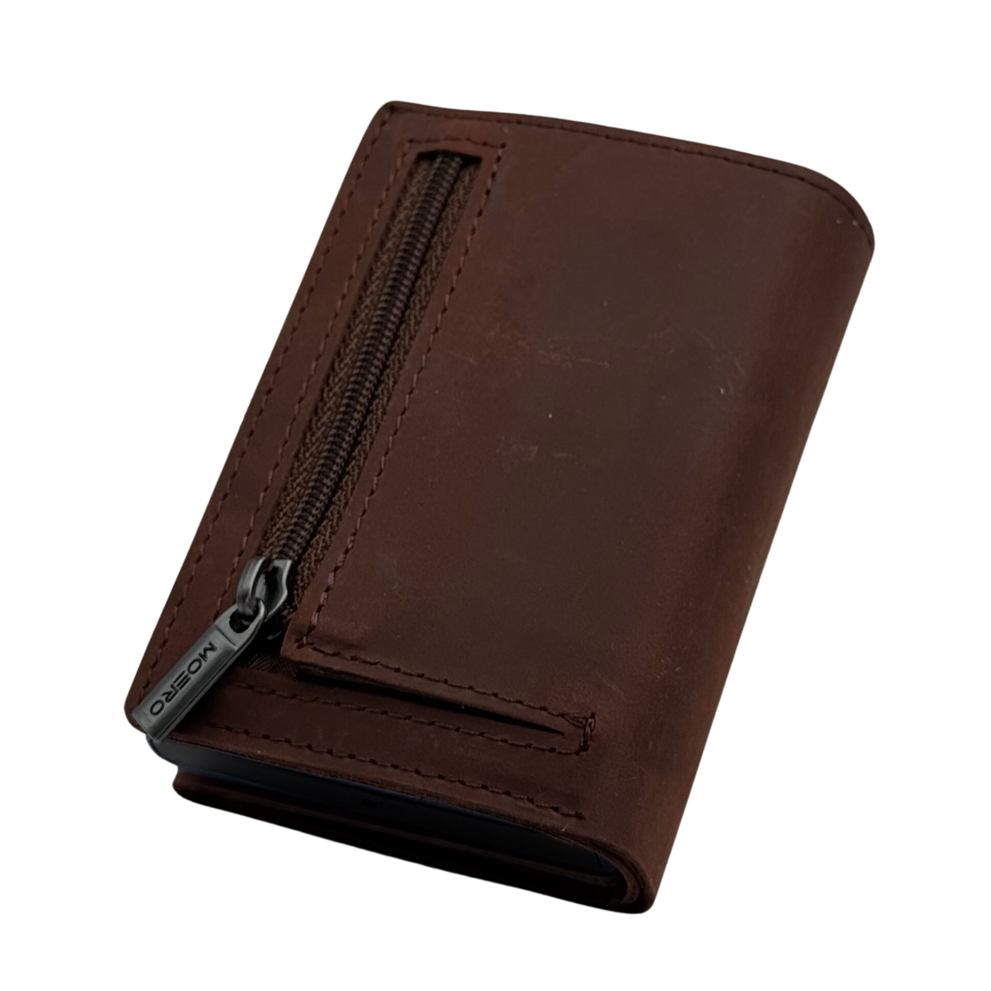 Moero Linea PRO PLUS Zip portafoglio Whisky con portamonete