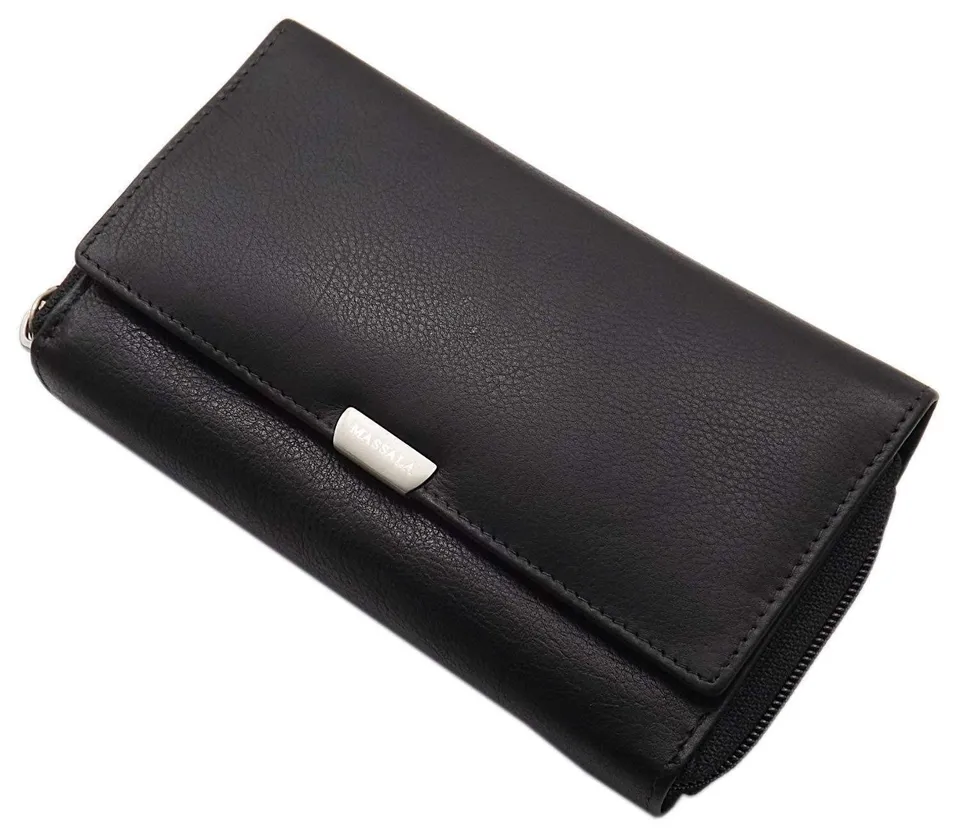 myledershop Damen Geldbörsen Grande portafoglio di pelle per donna portafoglio 5 colori RFID