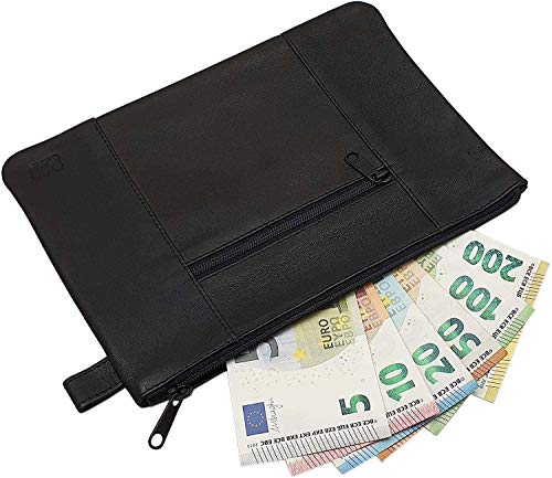 myledershop Banktaschen MJ-Design-Germany borsa in nappa nera