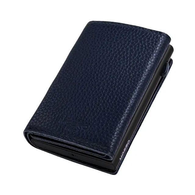 Moero Linea PRO PRO PLUS Zip portafoglio blu RFID