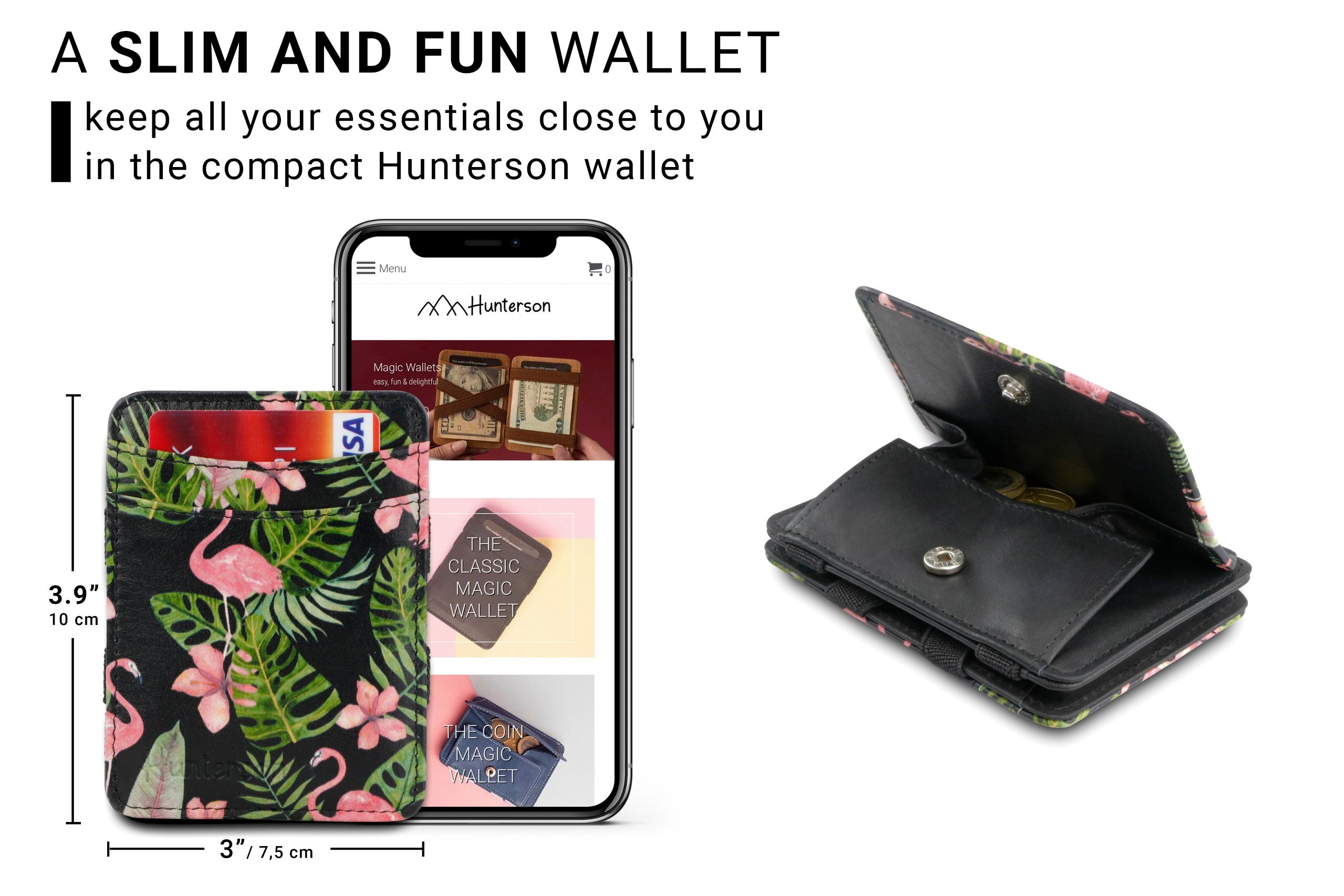 Hunterson The Tropical Prints The OG Coin portafoglio portamonete Banana