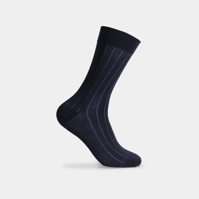 Miguel Bellido Calcetines Calzino corto in lana merino blu