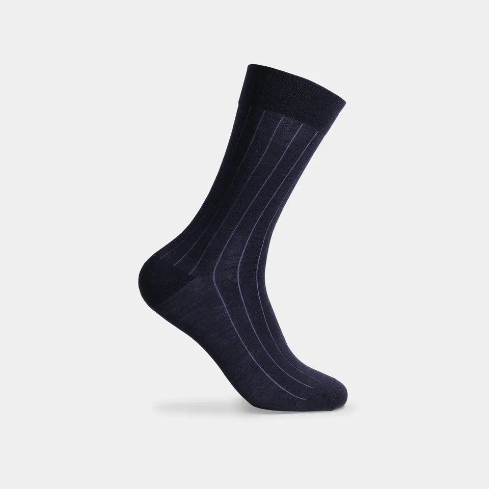 Miguel Bellido Calcetines Calzino corto in lana merino blu