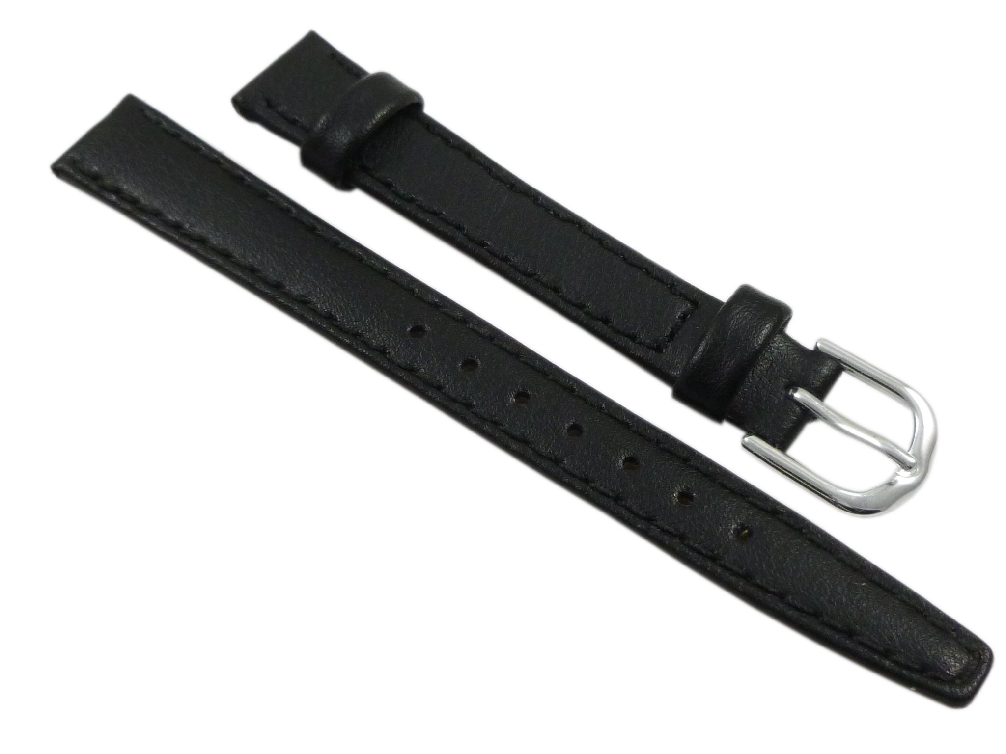myledershop Uhrenarmbänder cinturino orologio 14 mm nero pelle