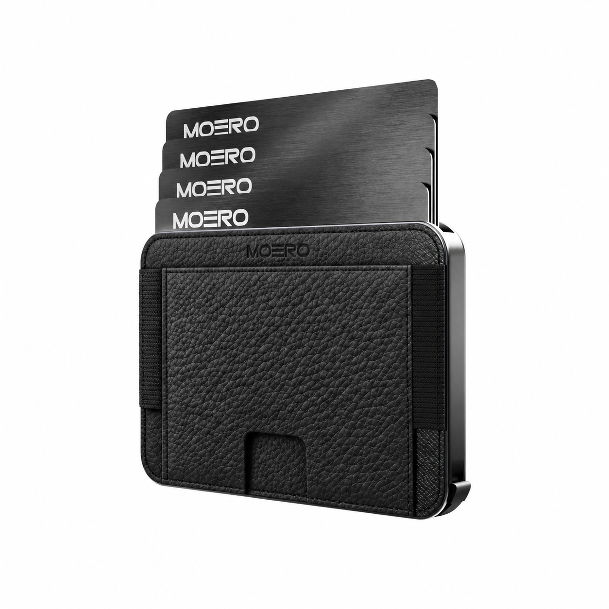 Moero Linea M2 M2 Pro Bottalato Nero portafoglio MagSafe RFID