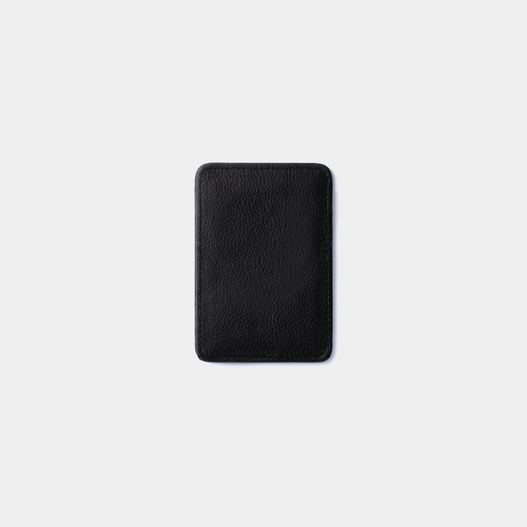 Miguel Bellido Accesorios funcionales Portacarte magnetico in pelle nera MagSafe