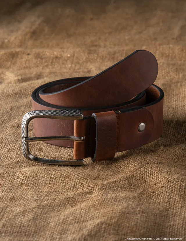 Crazy Horse Craft Belts cintura in pelle Classic Brown 40 mm