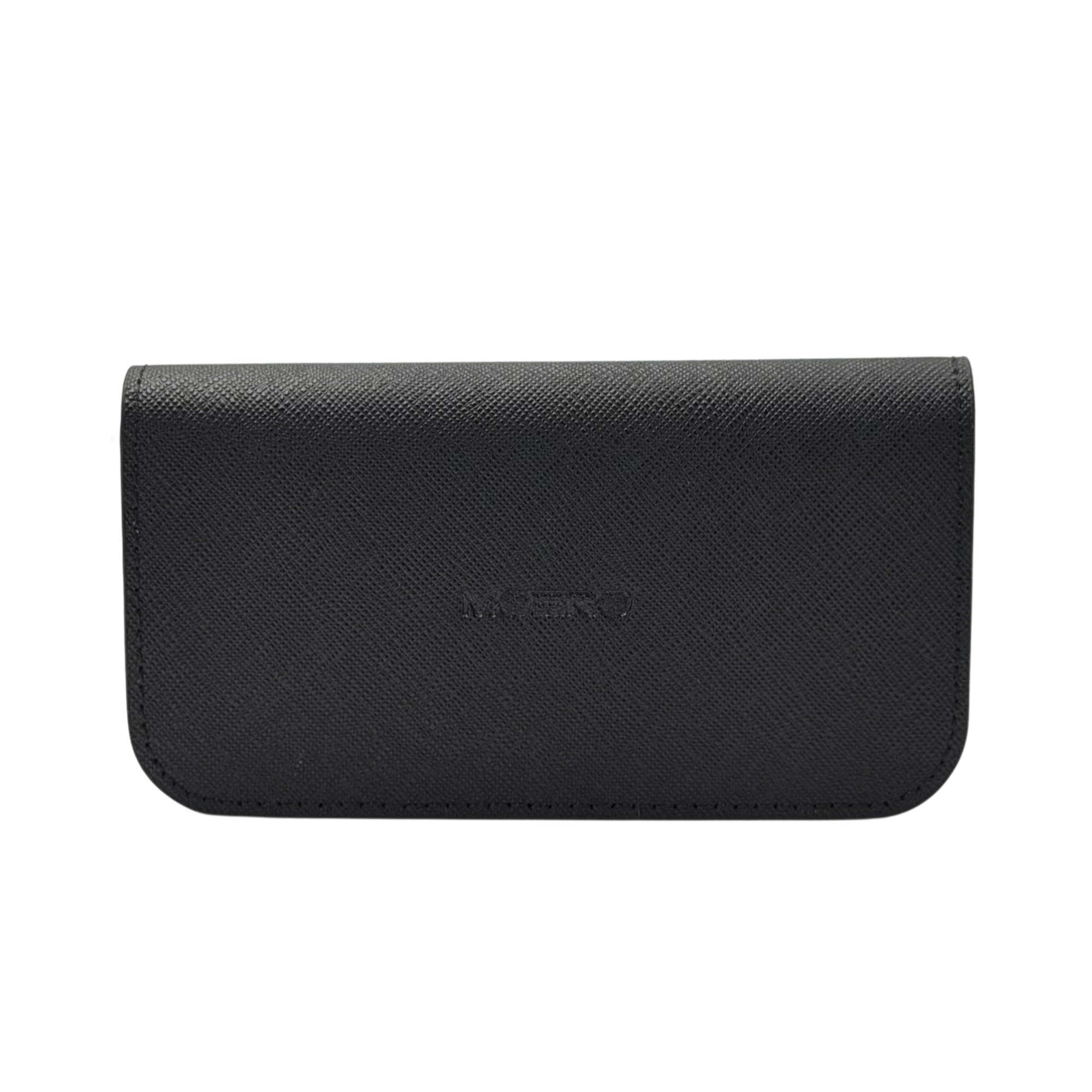 Moero Vision Air portaocchiali Black in pelle Saffiano magnetico