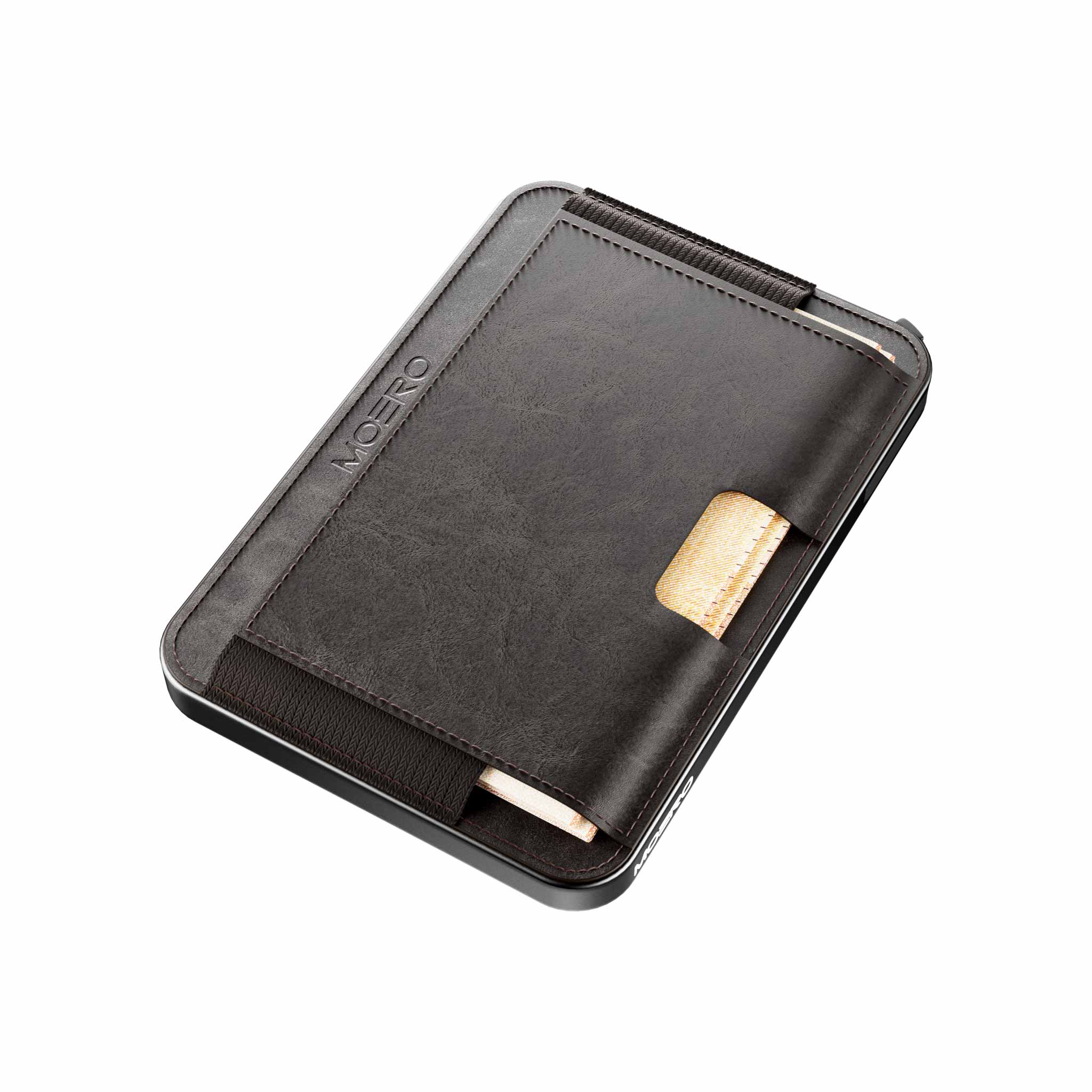 Moero Linea M2 M2 Pro Vintage Dark Brown portafoglio MagSafe RFID