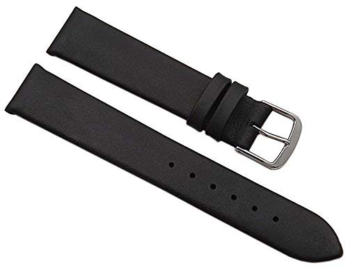 myledershop Uhrenarmbänder MJ-Design-Germany cinturino 18 mm nero pelle di vitello