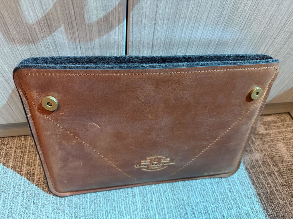 Crazy Horse Craft MacBook Cases Classic Brown custodia MacBook Air 13 pollici in pelle
