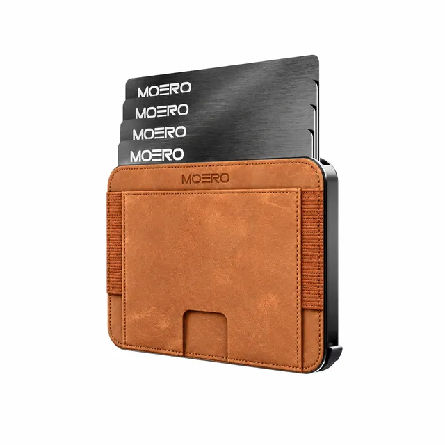 Moero Linea M2 M2 Pro portafoglio MagSafe cognac 7 carte RFID