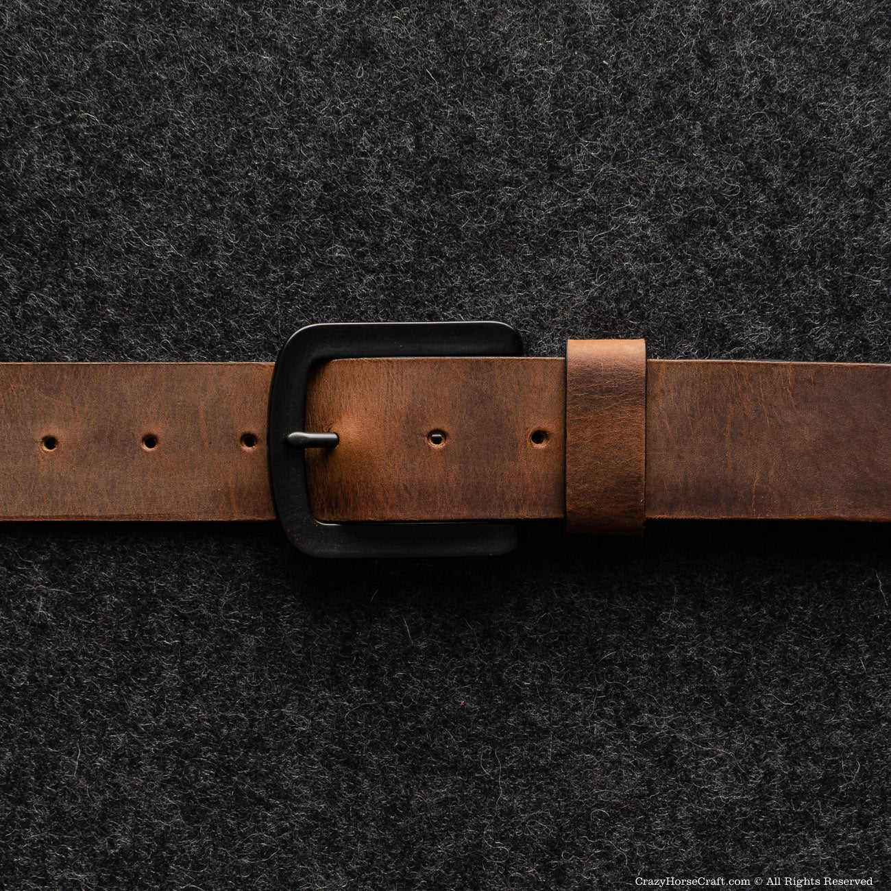 Crazy Horse Craft Belts Vegetable Tanned Leather Belt cintura marrone classica