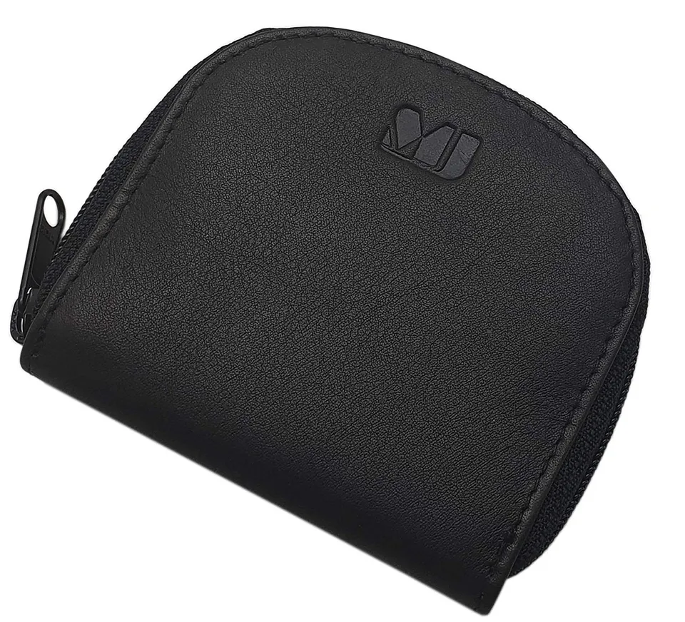 myledershop Münzbörsen MJ-Design-Germany portamonete nero in vacchetta